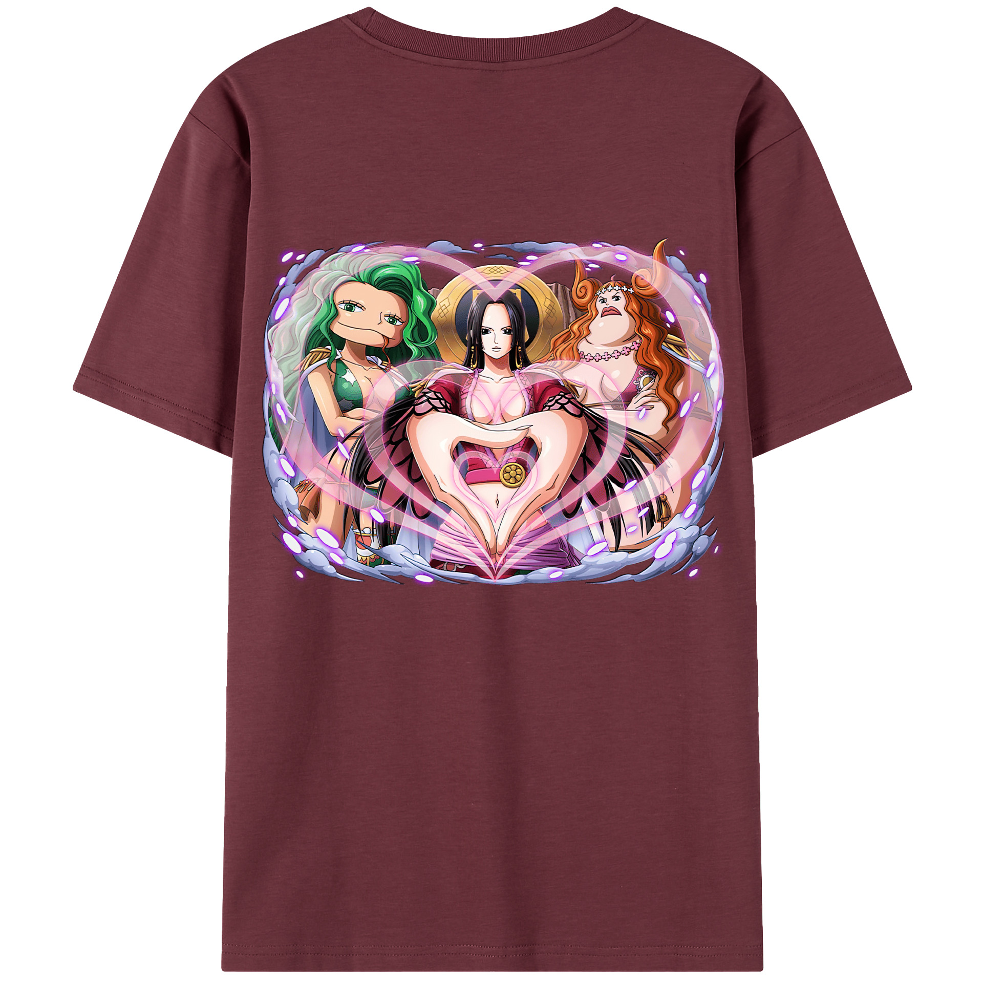 ワンピース ボア・ハンコック ONE PIECE Boa·Hancock 綿100％半袖Tシャツ（背面プリント）